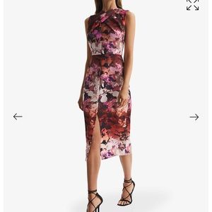 Reiss Vega floral MIDI Dress